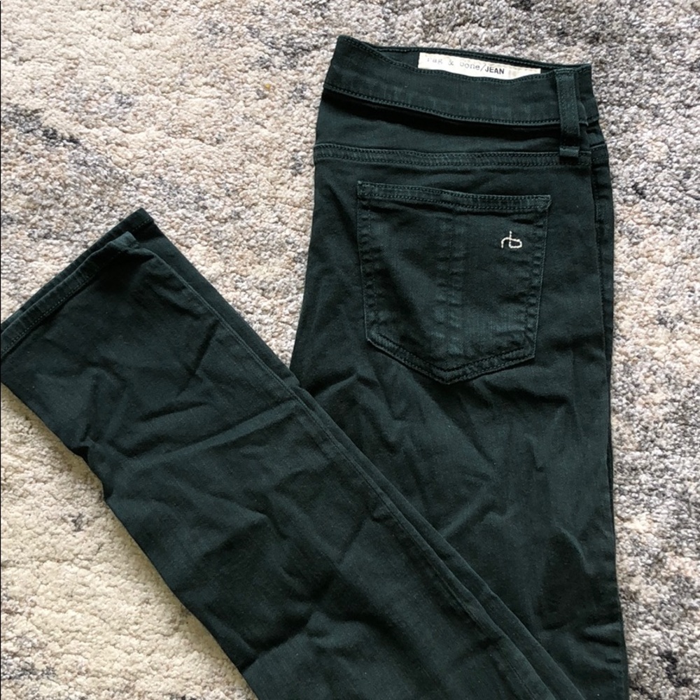 Rag & Bone Hunter Green Skinny Jeans
